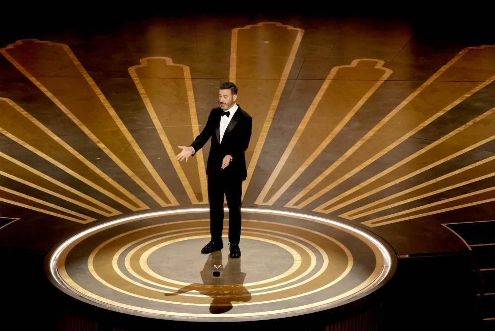 Jimmy Kimmel speaks onstage during the 95th Annual Academy Awards at Dolby Theatre on March 12, 2023 in Hollywood, California - AFP