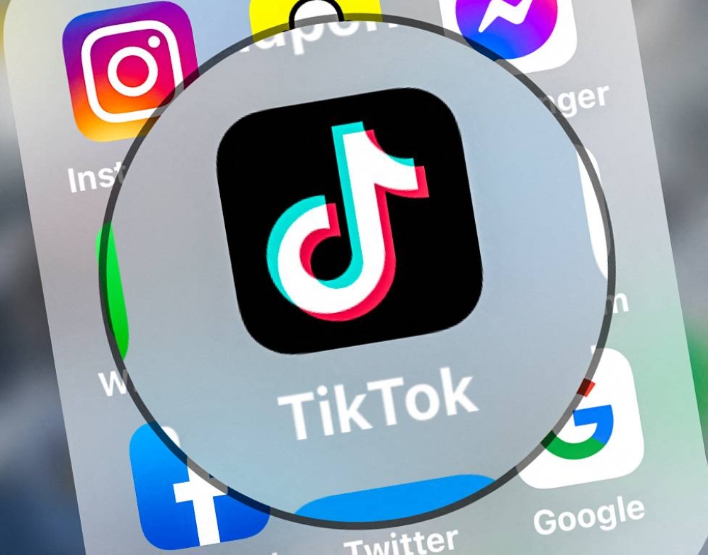 55 per cent of TikTok and Snapchat users and 52 per cent of Instagram users get their news from "personalities" - Photo by AFP
