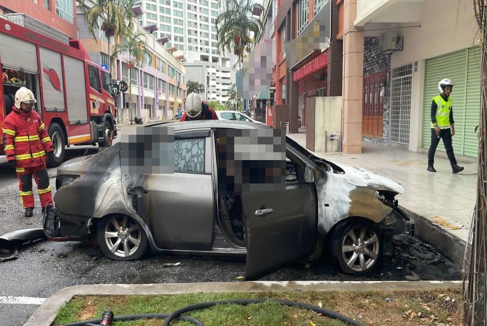 The victim's body was found in the burnt vehicle at a car park in Jalan Putra Square 7, Sri Dagangan here on Thursday.